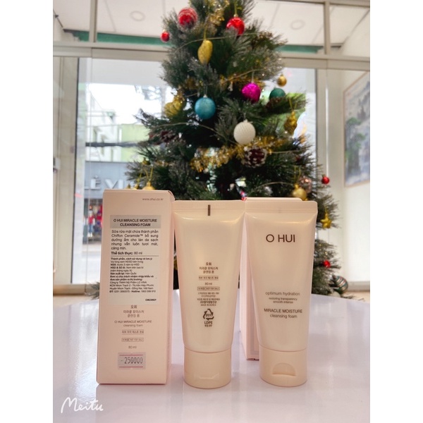 Sữa rửa mặt ohui hồng 80ml full box