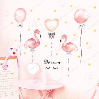 Decal dán tường hình chim hồng hạc