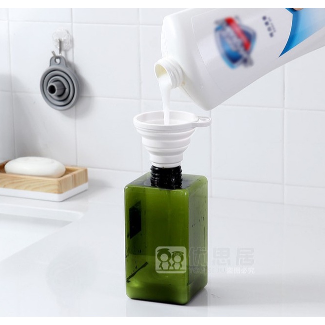 Phễu Mini, Silicon, Gập Gọn, Có Móc Treo, Đồ Dùng Nhà Bếp, Tiện ích Thông Minh