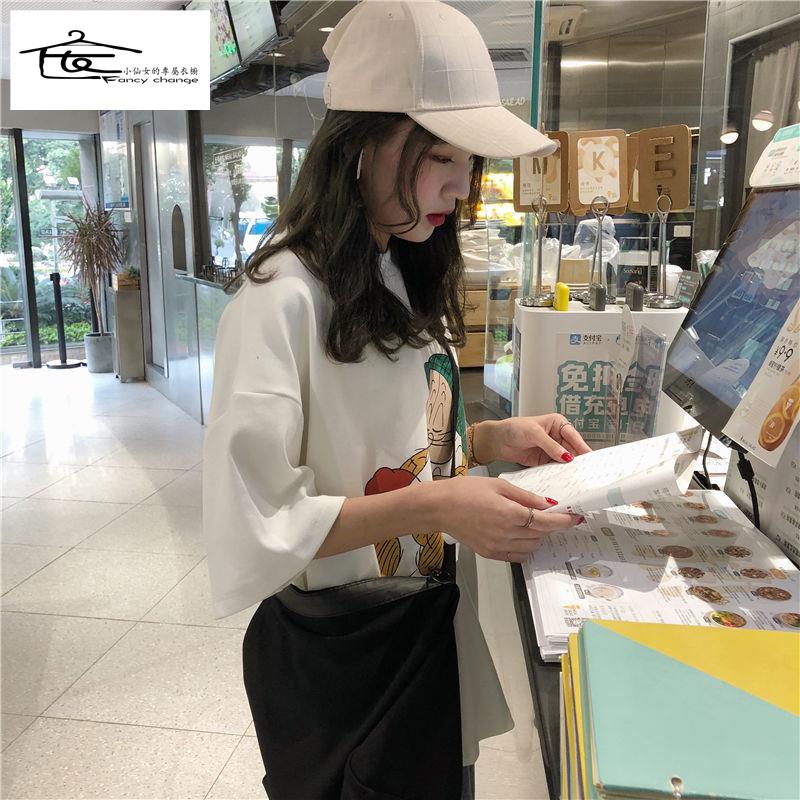 Áo Thun Nữ Tay Ngắn Dáng Rộng Phong Cách Hàn Quốc