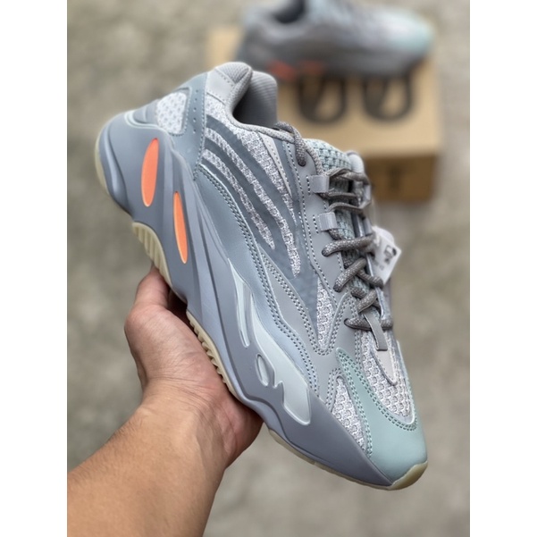 Giày thể thao sneaker yz 700 phản quang nam nữ màu interia đế hạt xốp nén êm chân hình ảnh tự chụp thật
