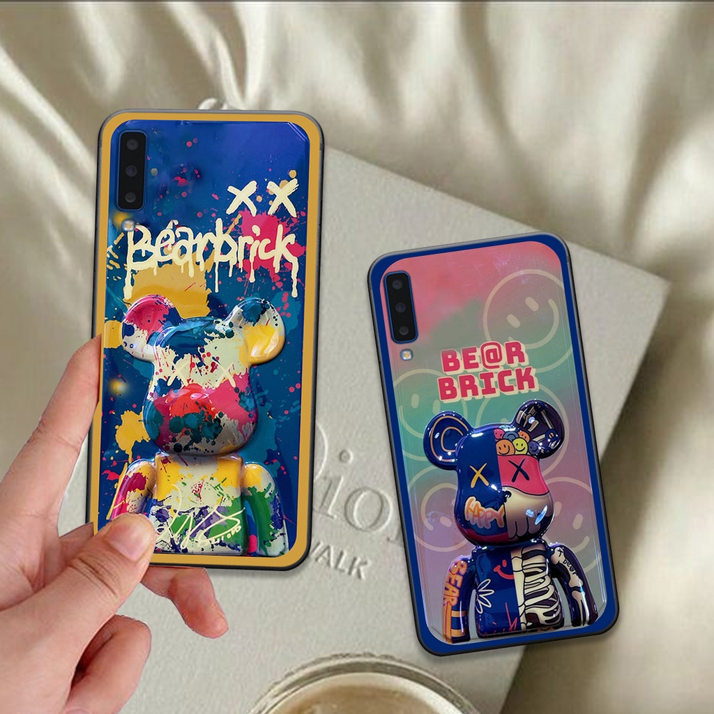 Ốp Samsung A7 2018 / A9 2018 bộ hình gấu bearick spider man cá tính phong cách siêu ngầu giá rẻ