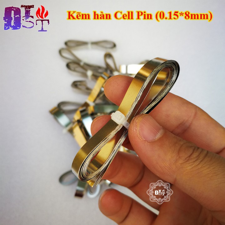 Kẽm hàn cell pin 0.15*8mm - Cuộn 2 mét