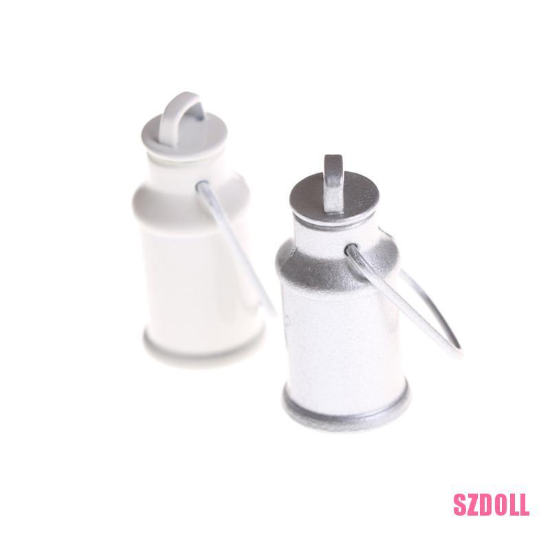 Xô Đựng Sữa Kèm Nắp Đậy 1:12 Dành Cho Nhà Búp Bê SZDOLL6