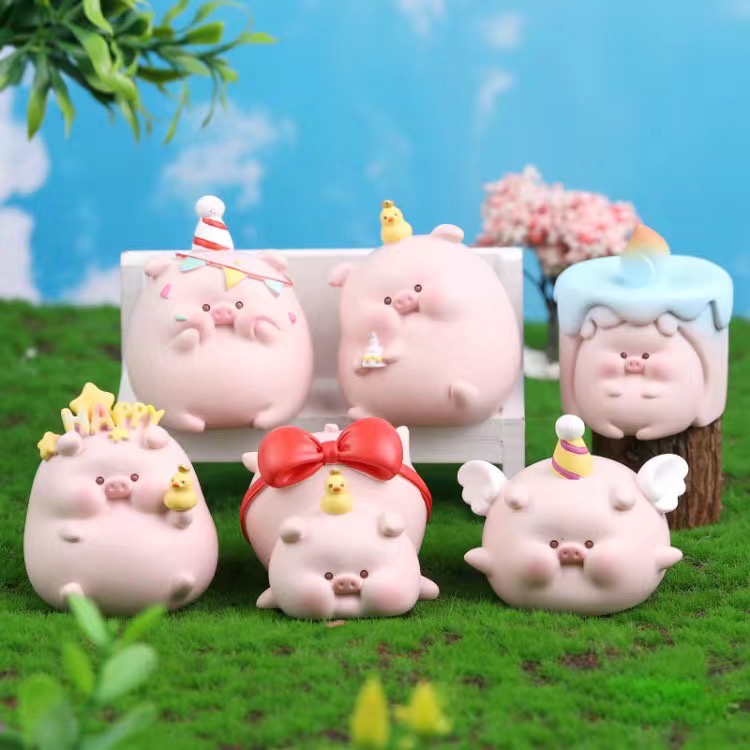Mô Hình Chú Heo Ngộ Nghĩnh Đáng Yêu Dùng Trang Trí