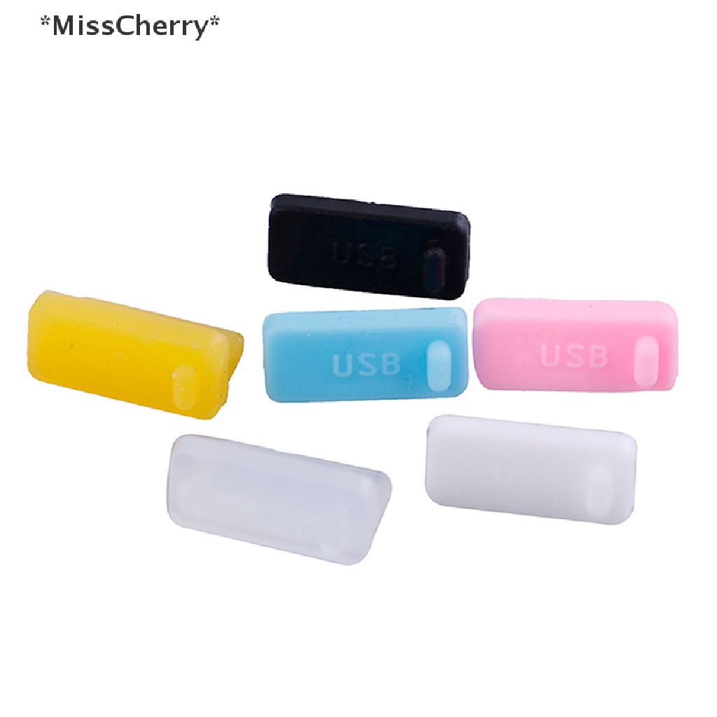 Set 10 Nắp silicone Đậy Ổ Cắm usb Chống Bụi