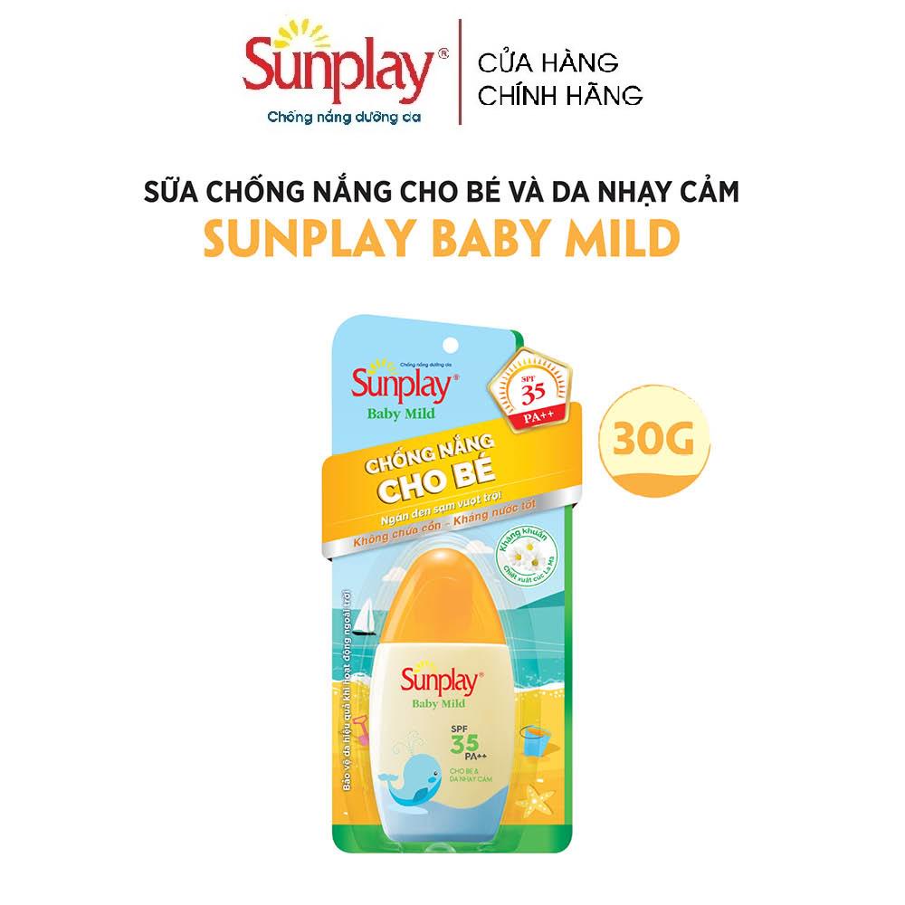 Sữa chống nắng cho bé và da nhạy cảm Sunplay Baby Mild SPF 35, PA++ 30g