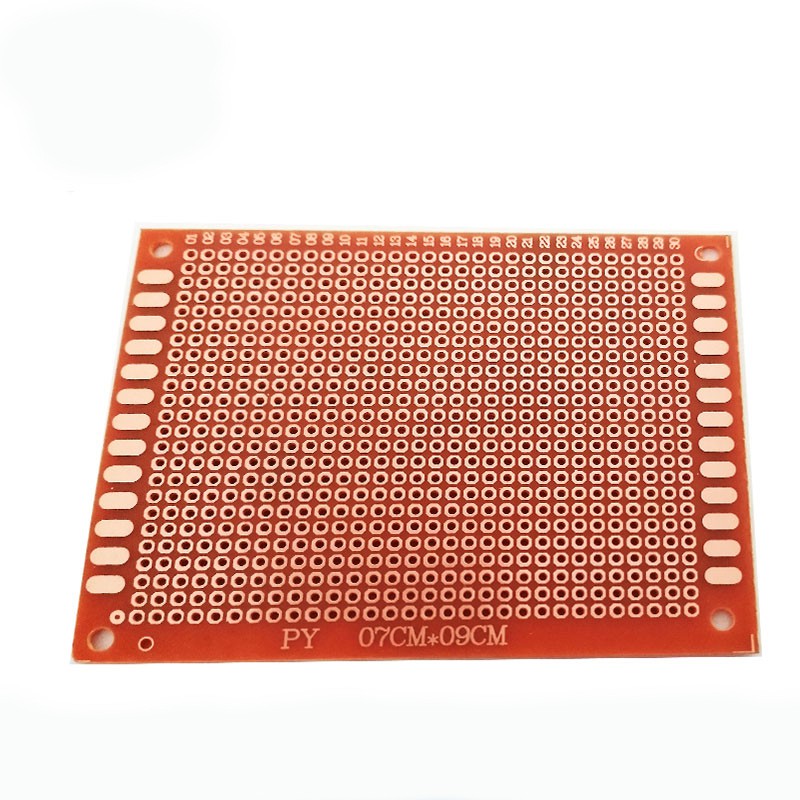 Phíp Đồng Đục Lỗ 1 Mặt PCB ( Nâu )