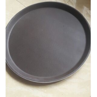Khay chống trượt tròn nâu USA 28cm,36cm,40cm