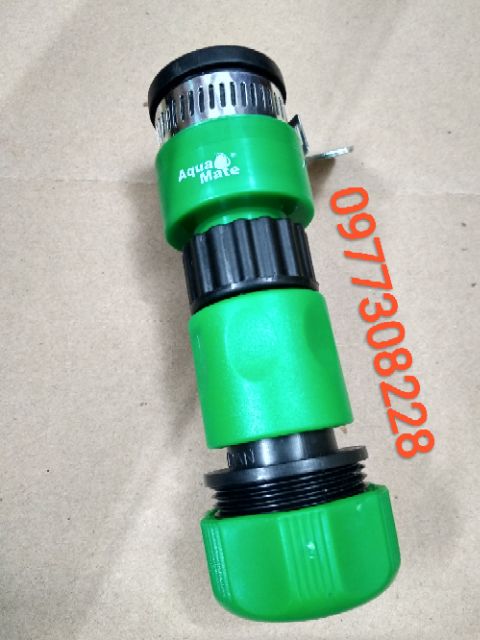 Khớp Chờ Nối Nhanh Ống Dây Mềm Xiết Đai Inox Aquamate