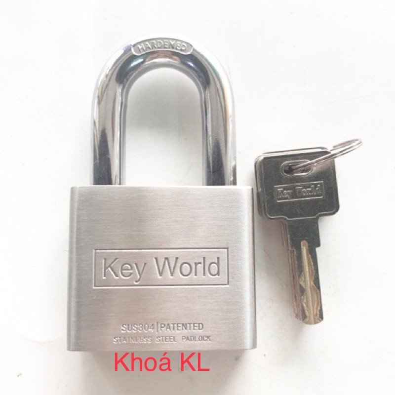 Ổ khoá KEY WORLD inox 304 chống trộm tuyệt đối