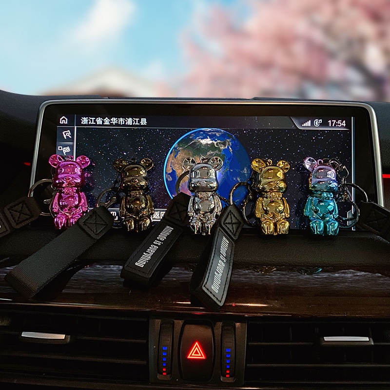 Móc khoá gấu Bearbrick hoạt hình dễ thương đủ màu sắc hot trend tiktok phụ kiện túi xách - Coolgift