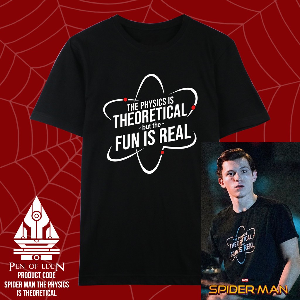 (SALE SỐC) ÁO thun Peter Parker Shirt - The Physics is Theoretical - Spiderman độc đẹp giá rẻ