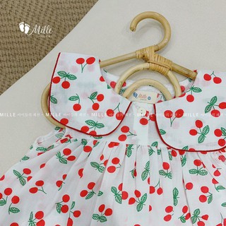 Bộ Cherry 2 màu cho bé gái