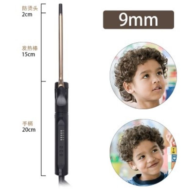Máy uốn tóc mini dùng cho tóc ngắn, tóc mái, tóc trẻ em Professional ZF 2002
