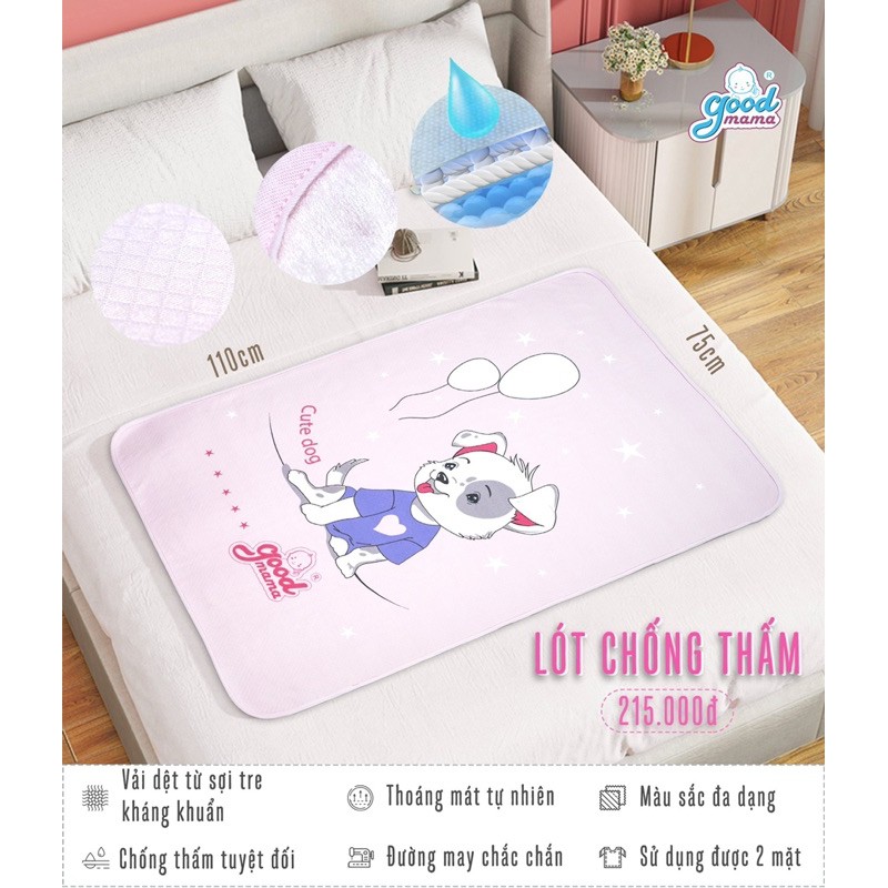 Tấm lót chống thấm Goodmama hàng cao cấp an toàn cho Bé