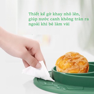 Khay ăn dặm silicone cho bé