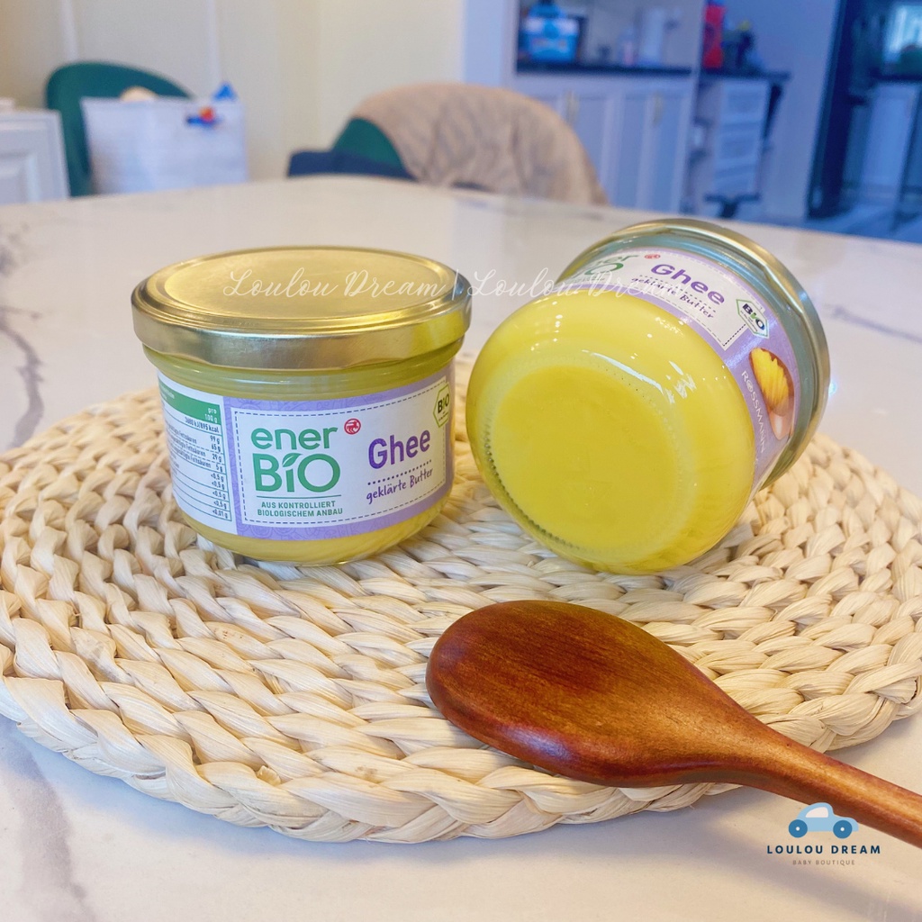 Bơ Ghee hữu cơ nội địa Đức EnerBio 180g [BAY AIR]