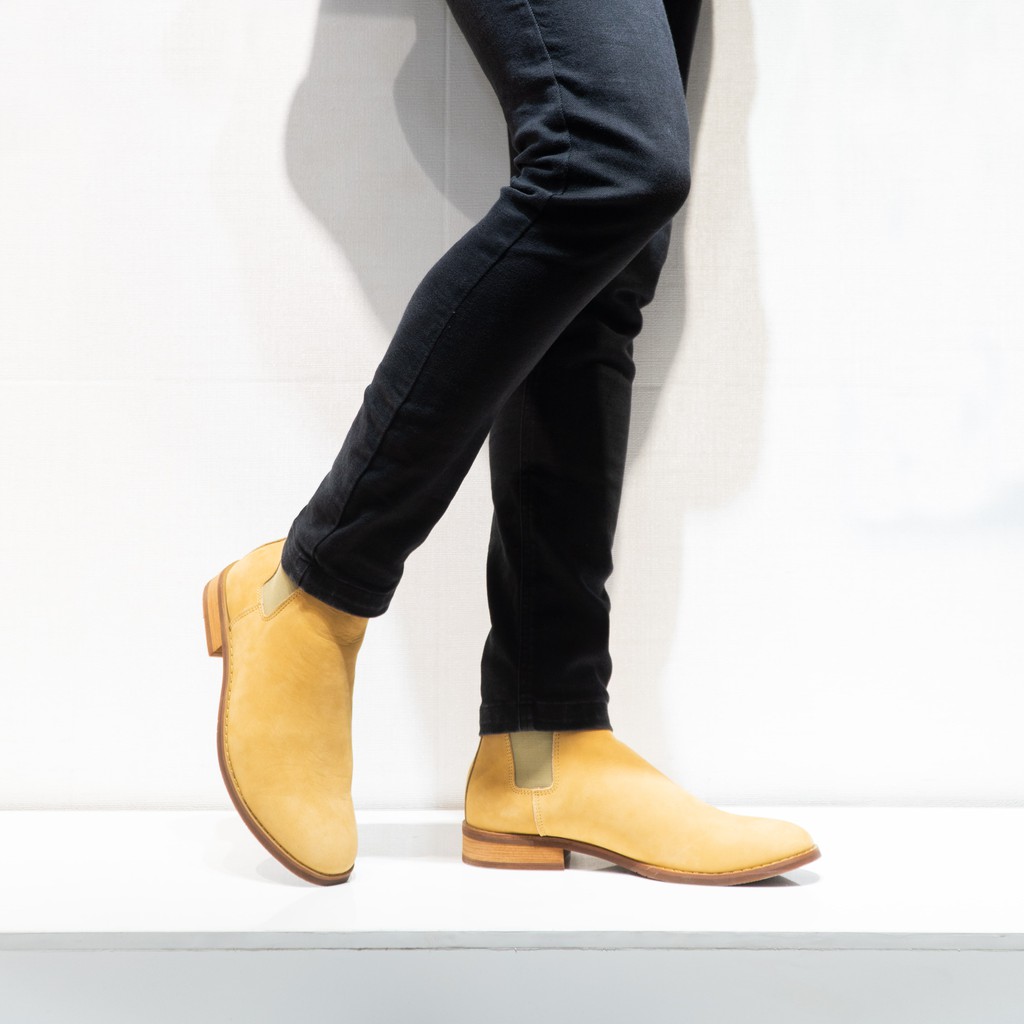 Giày boot FANGY Chelsea Boots SS2 Nubuck - Light Tan