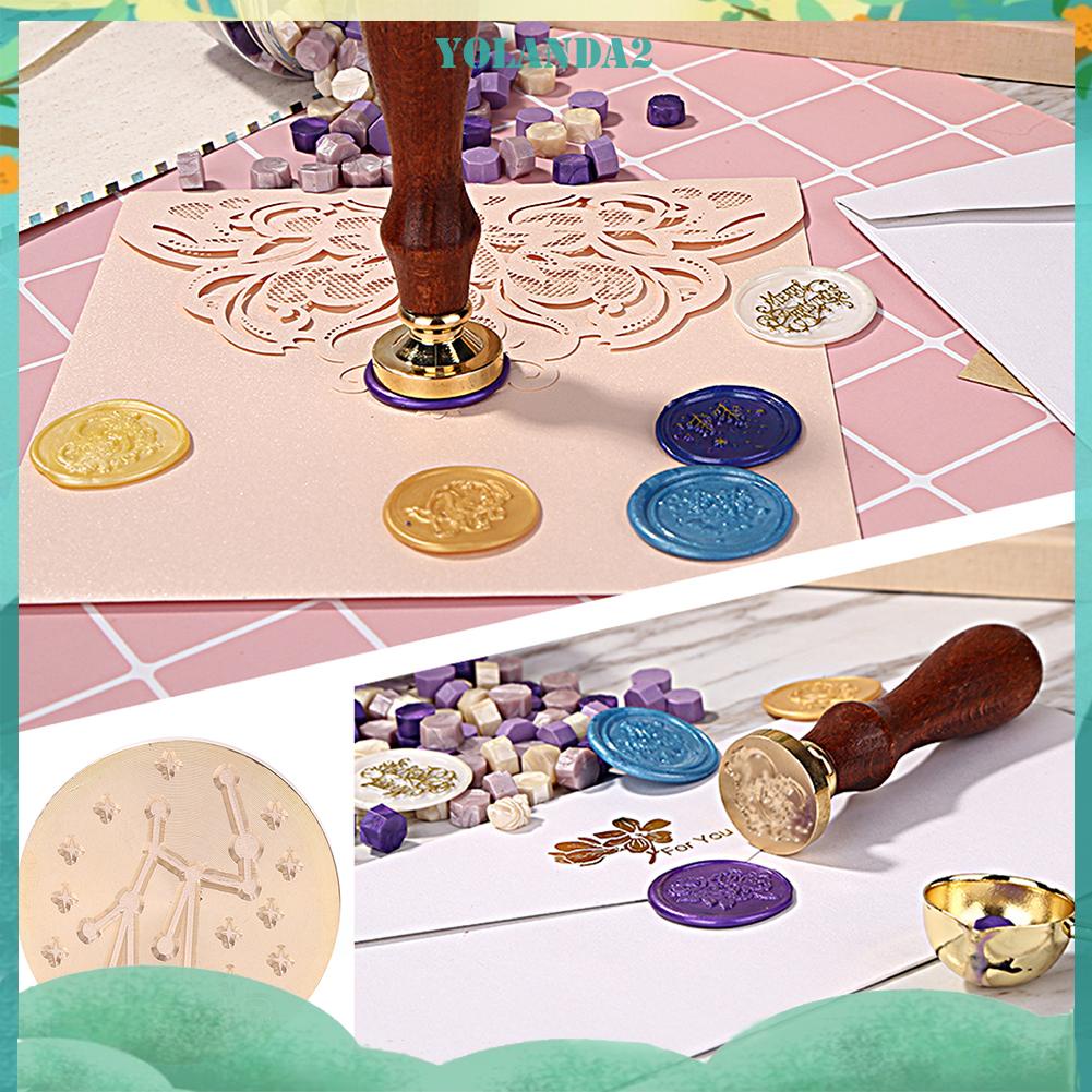 Con Dấu Sáp Niêm Phong Thiệp Cưới Diy Hình Chòm Sao Hoàng Đạo