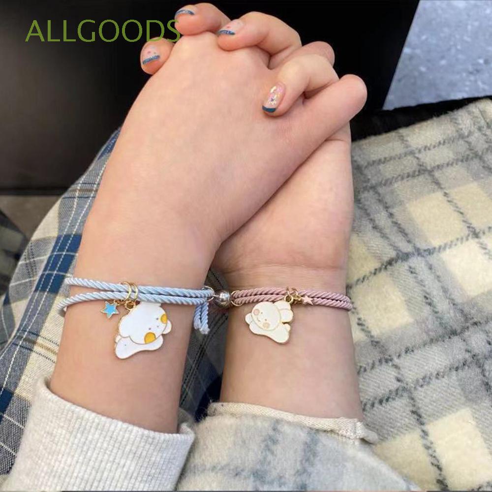 Bộ 2 Vòng Tay Nam Châm Xinh Xắn Cho Cặp Đôi