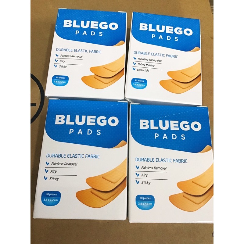 băng cá nhân Bluego pads 30 miếng lớn.