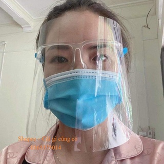 Kính chống giọt bắn, mặt nạ bảo hộ bản to che kín mặt hót hít nhựa PVC trong suốt, an toàn