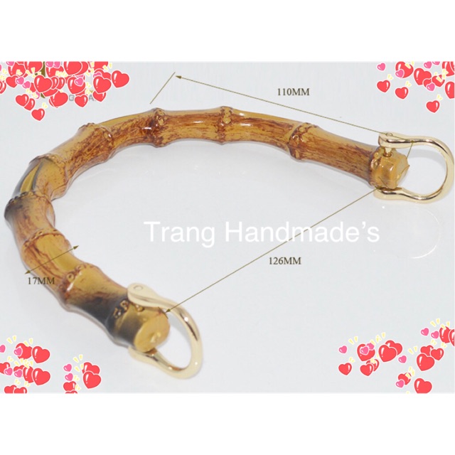Quai nhựa giả trúc kèm khoen