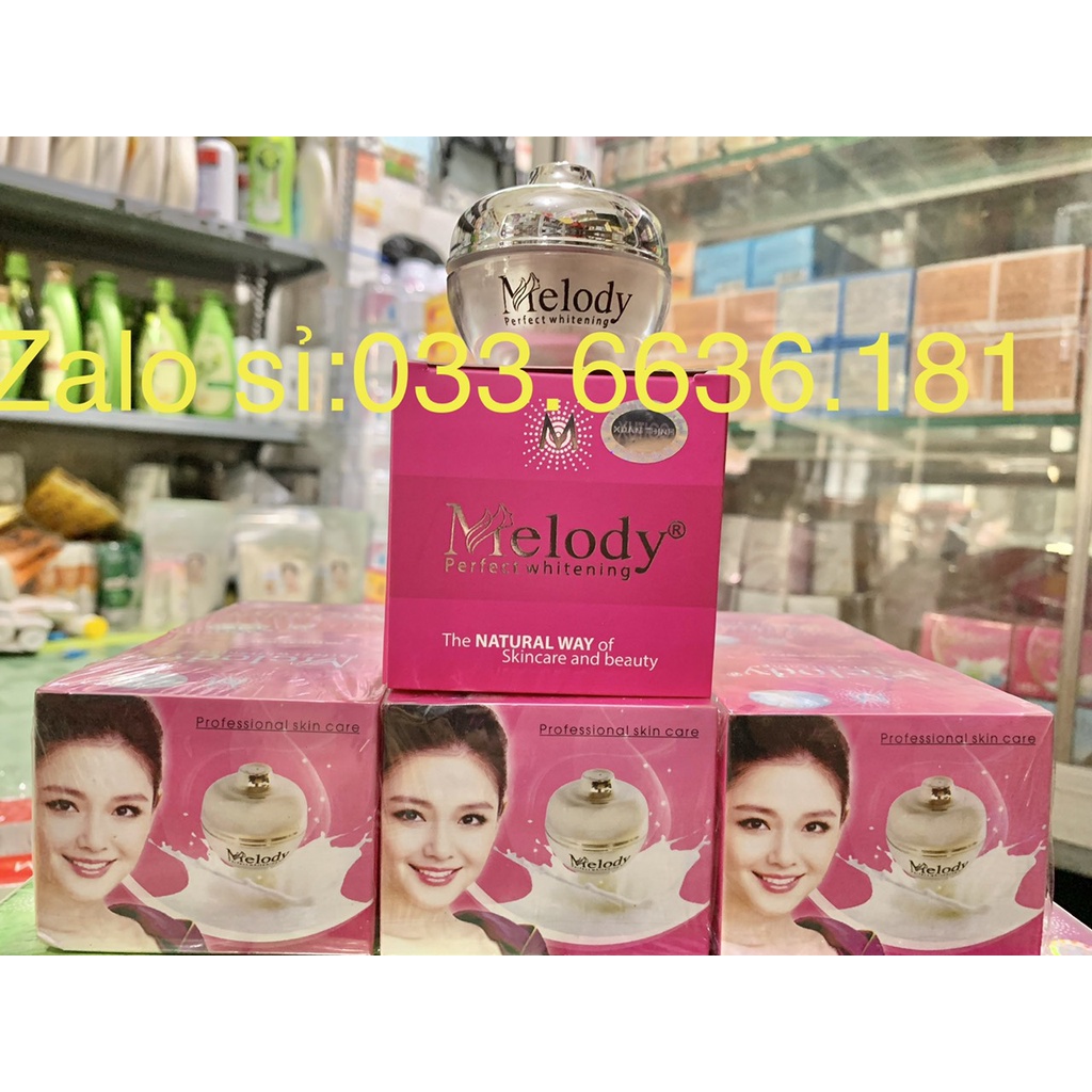 [chính hãng-giá sỉ] kem MELODY dưỡng trắng da-chống nắng-bảo vệ da hủ 12G