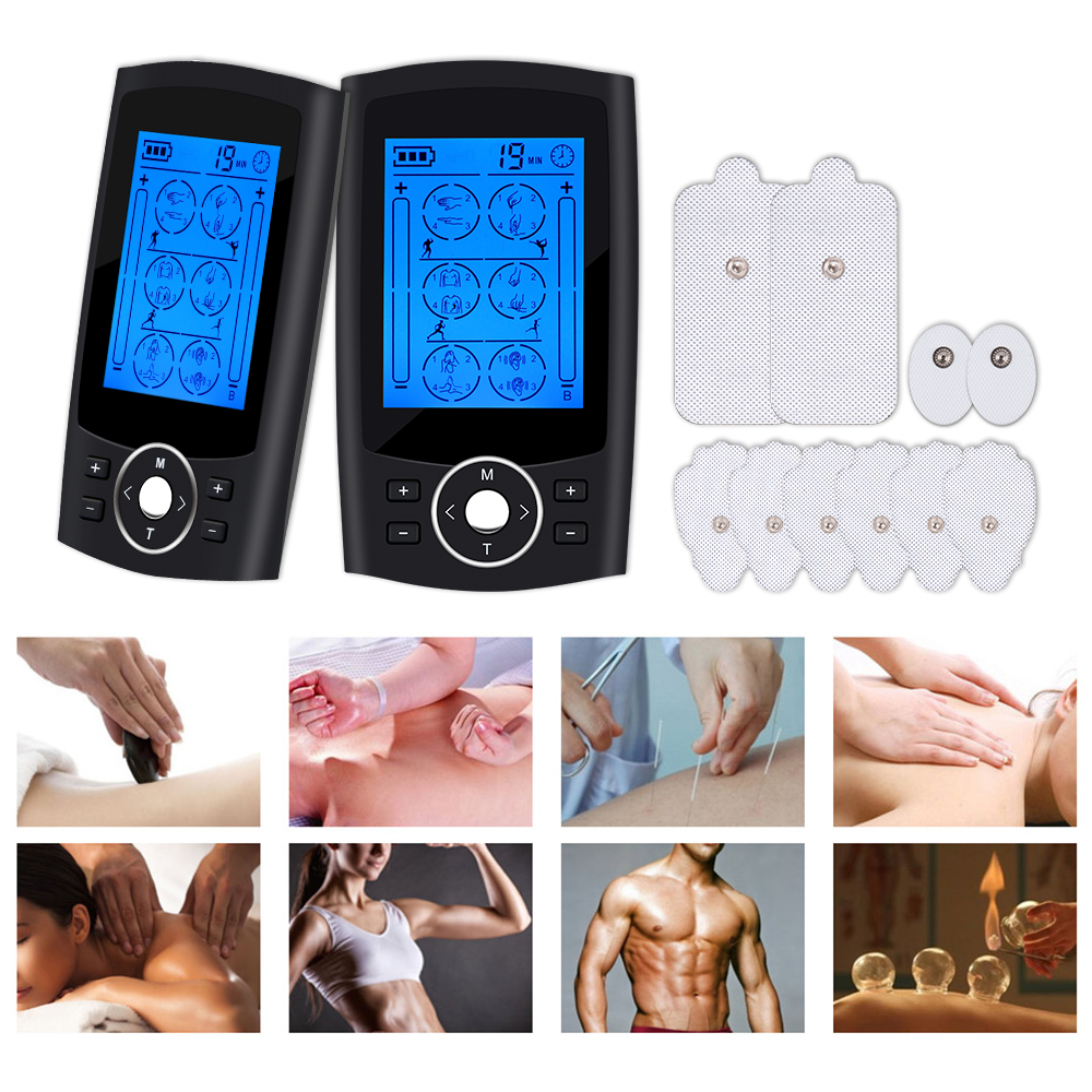 Máy massage cảm biến di động EMS kích thích cơ bằng điện Urut 24 có thể sạc lại