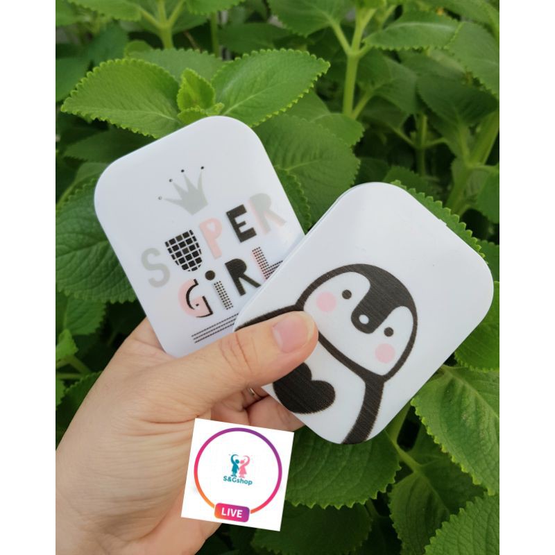 Gương lược mini Baby Girl kute bỏ túi