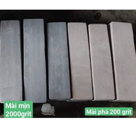 Combo 3 Viên Đá Mài Tự Nhiên Lai Châu Size Nhỏ 700-1500-2000 grit, Mài Dao Siêu Sắc Bén Cạo Lông Chân