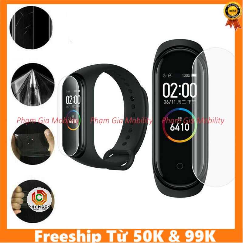 Combo hai miếng dán màn hình dẻo ppf cho Xiaomi Mi Band 4 / mi Band 5