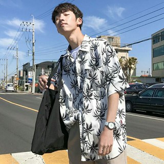 [FULL SIZE] Áo đi biển cây dừa trắng