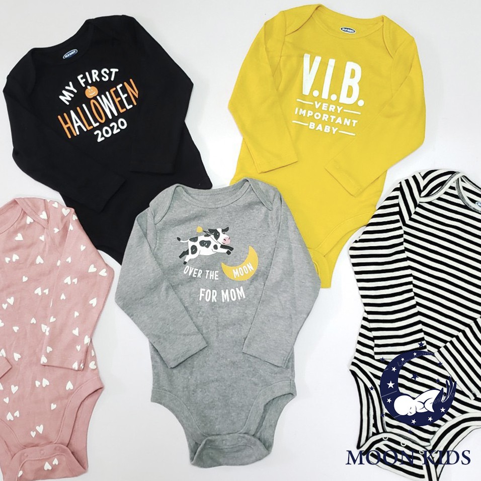 Bodysuit tay dài Old Navy ♥️SIÊU RẺ♥️ xuất xịn cho bé trai bé gái 3-24M (giao ngẫu nhiên)