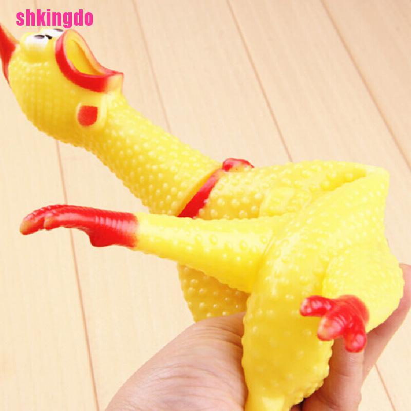 Đồ chơi hình con gà phát tiếng kêu vui nhộn cho thú cưng 17cm