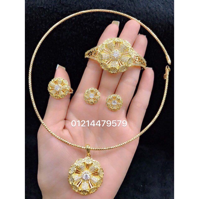 Bộ trang sức xi mạ vàng 18k cao cấp X14