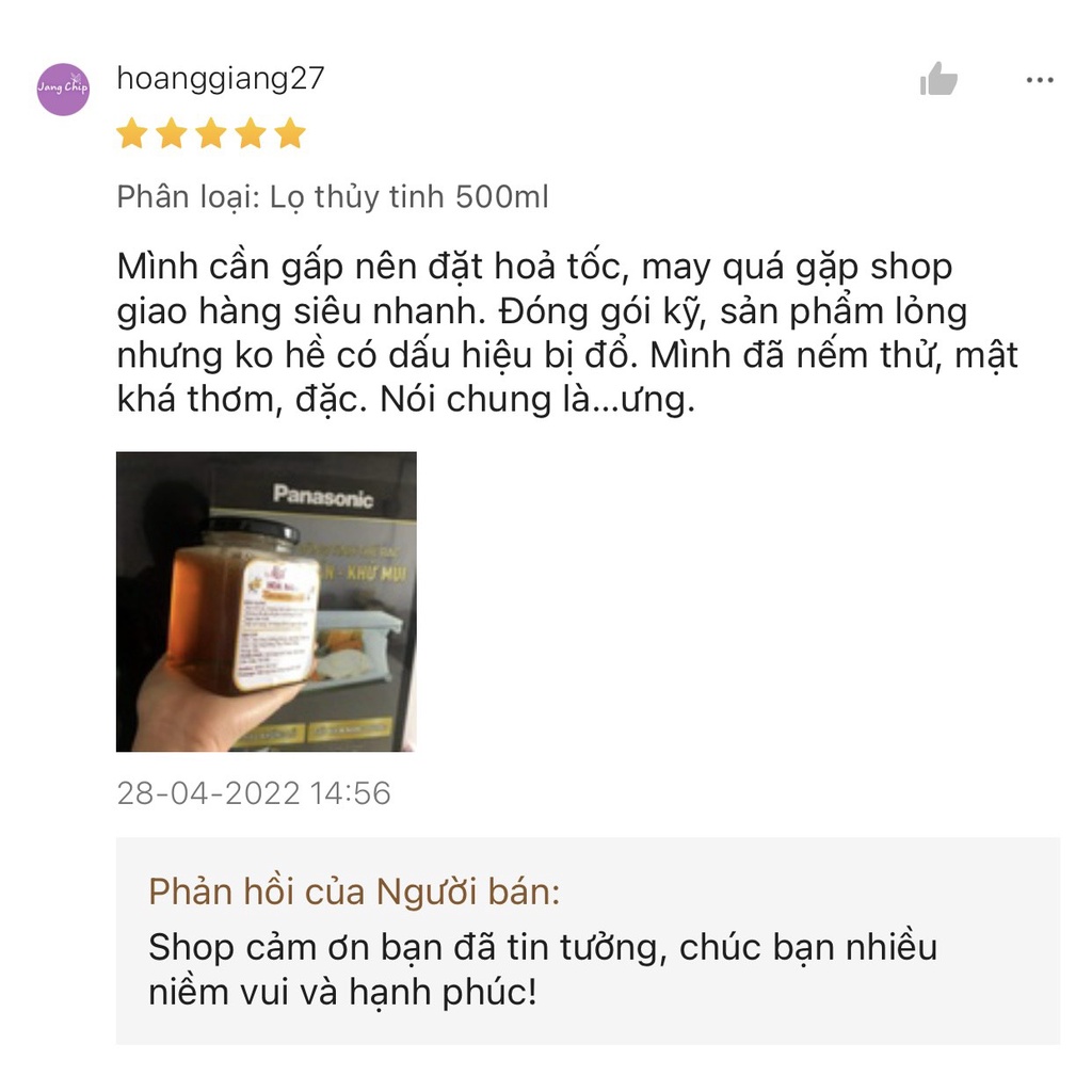 Mật ong rừng nguyên chất tự nhiên hoa nhãn loại đặc biệt hũ thủy tinh 500ml Herybee