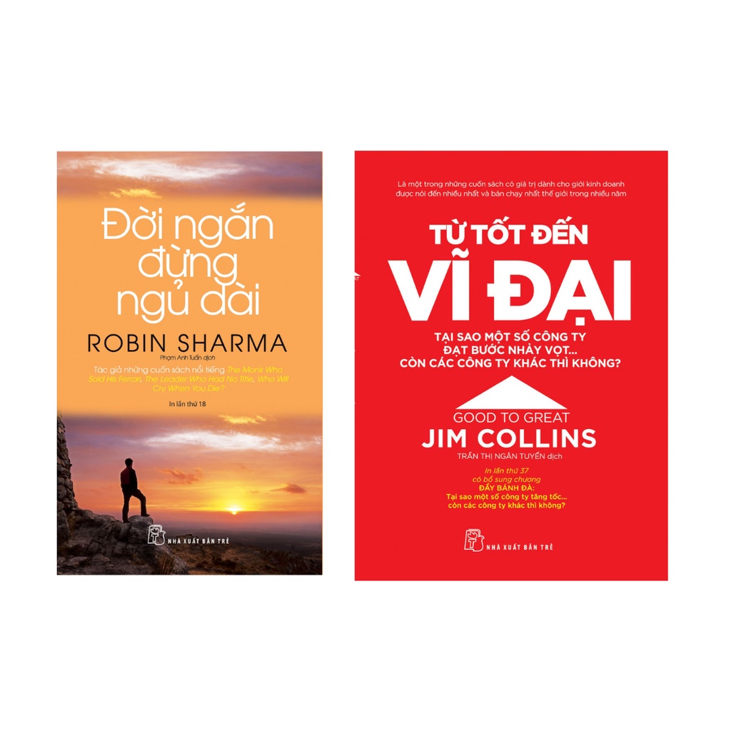 Sách Combo 2 Cuốn: Đời Ngắn Đừng Ngủ Dài + Từ Tốt Đến Vĩ Đại