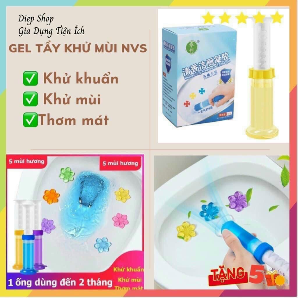 Gel khử mùi bồn cầu dạng thạch hình bông hoa với 6 mùi thơm