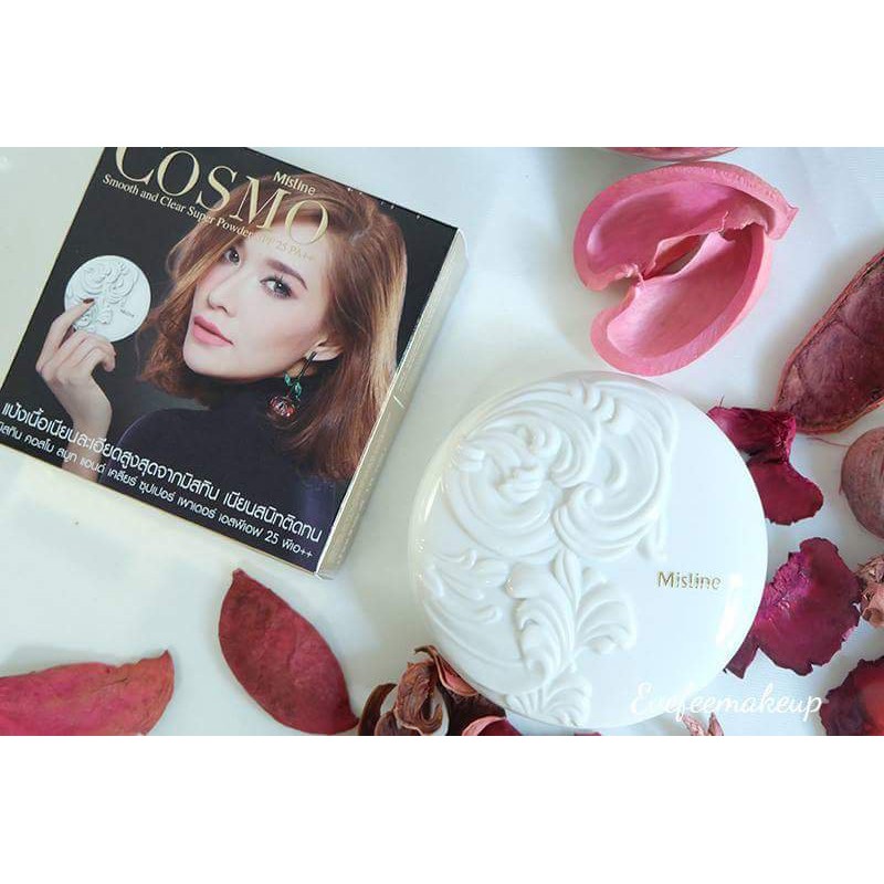 PHẤN PHỦ MISTINE COSMO SMOOTH &amp; CLEAR SUPER POWDER CHÍNH HÃNG