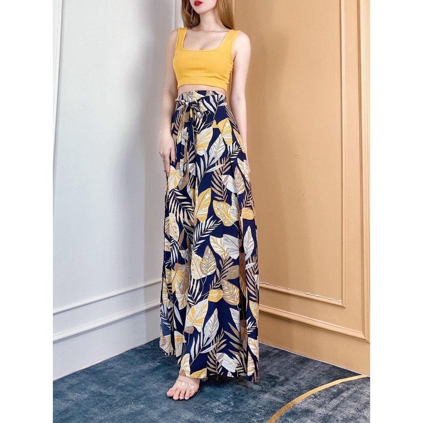 Set Đồ Nữ Đi Biển, Sét Bộ Bộ Áo Croptop Kèm Chân Váy Xẻ Tà Nhiều Màu Xinh Xắn Thời Trang Nữ Xm Minh Phúc