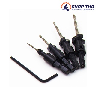 Bộ 4 mũi khoan 2 bậc và bộ 4 mũi kèm roa
