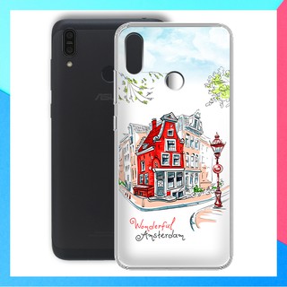 Ốp lưng Zenfone Max M2 in họa tiết du lịch các nước tranh phong cảnh mùa hè - 01217 Silicone Dẻo
