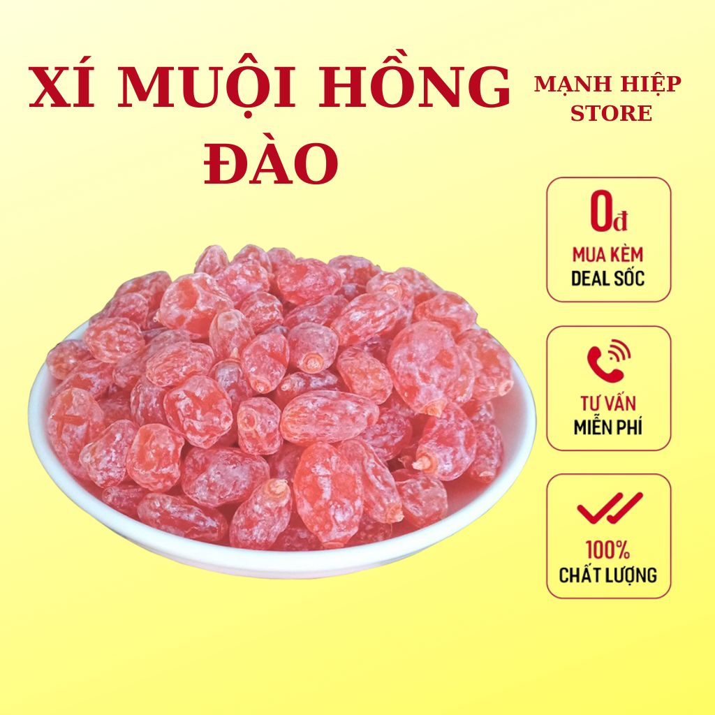 500 gram xí muội hồng đào bao tử