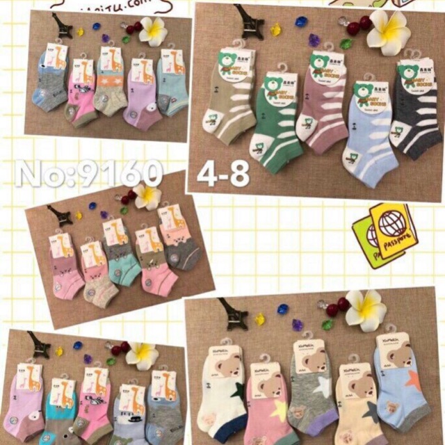 Combo 10 đôi tất trẻ em
