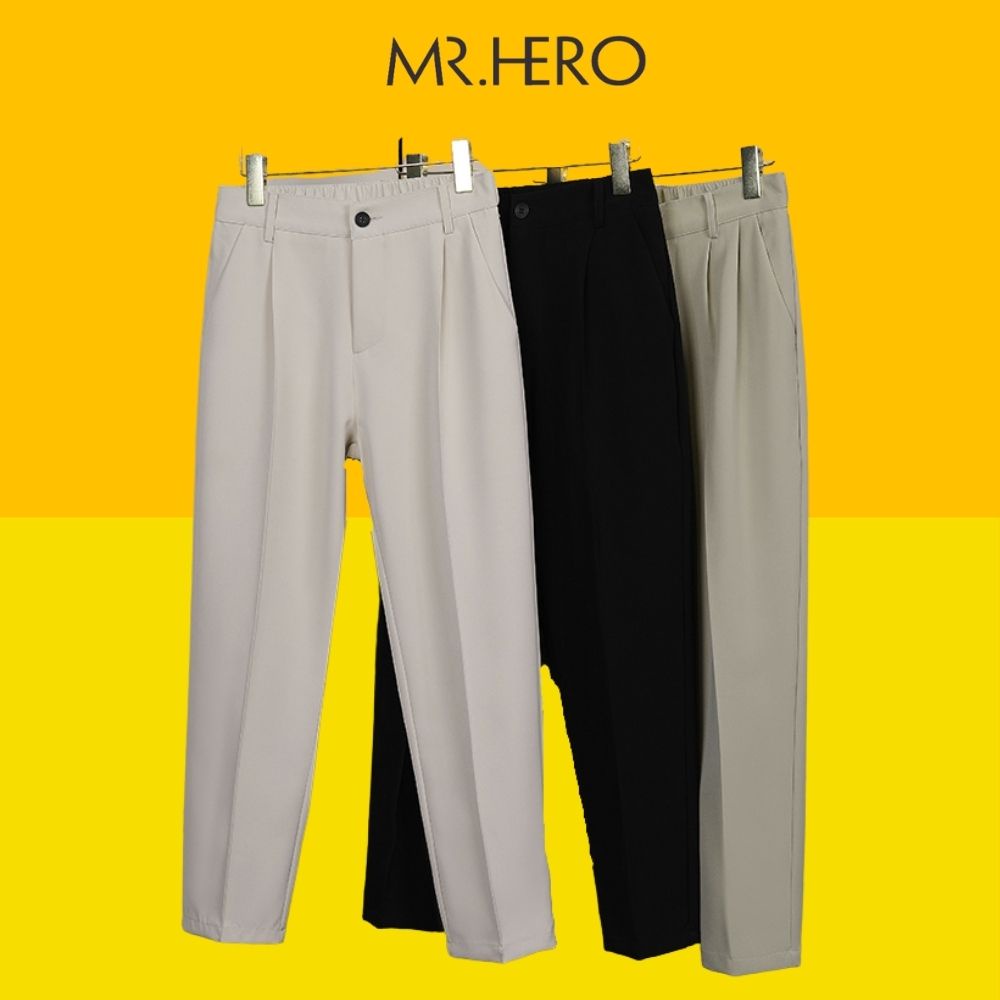 Set blazer nam tay lỡ quần âu công sở chun co giãn thoải mái Set08 M.RO bộ vest nam form rộng thời trang Hàn Quốc Mrhero