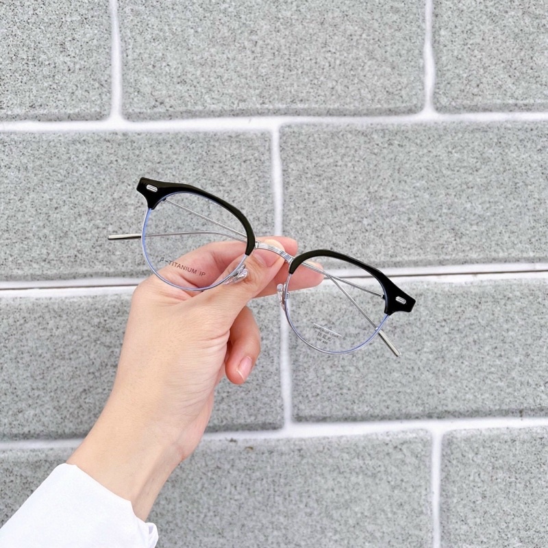 Gọng Kính Cận Nam Nữ Mắt Kính Tròn TITANIUM GỌNG THANH MẢNH