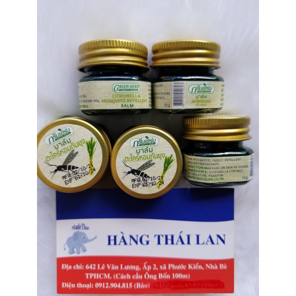 Dầu cù là muỗi côn trùng cắn  Thái Lan Green Herb