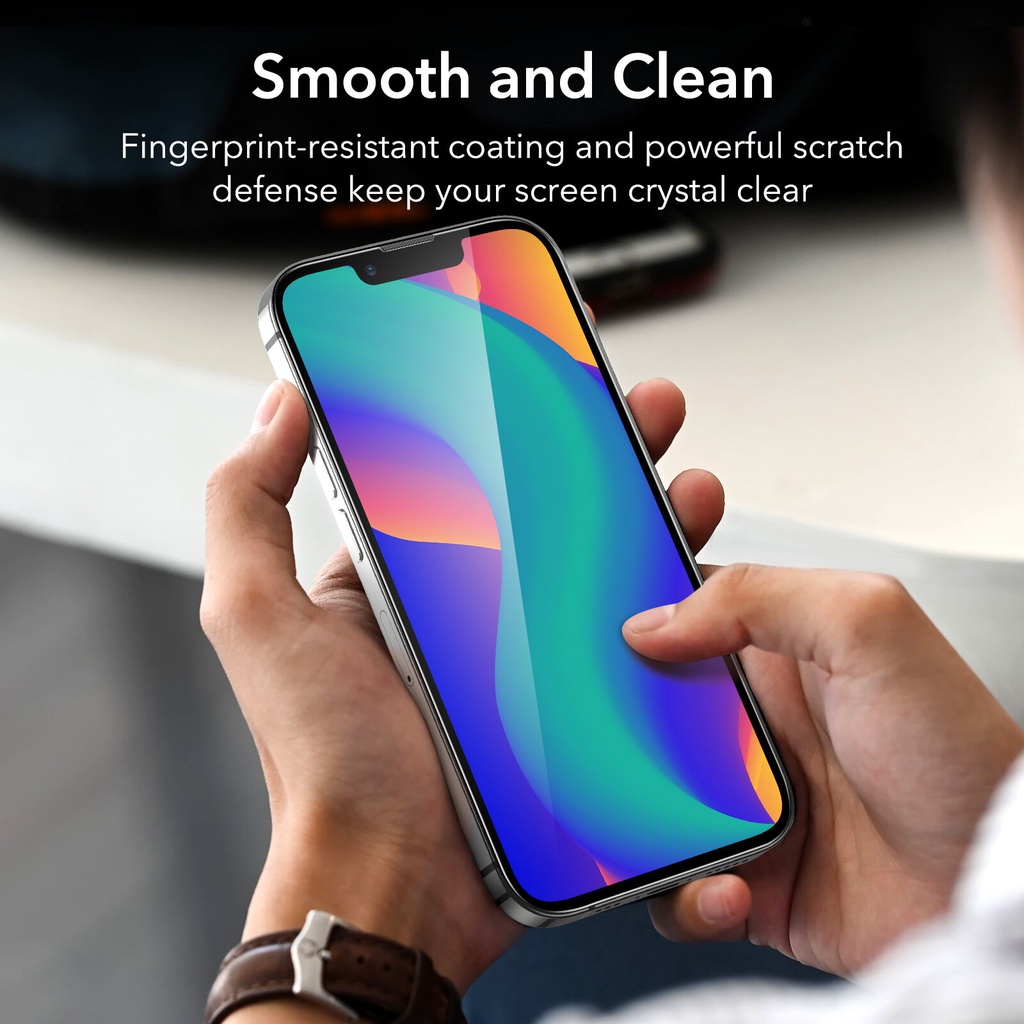 Bộ 2 Miếng Dán Cường Lực ESR Armorite Ultra-Tough Siêu Cứng Chống Vân Tay Dành Cho iPhone 14/ 14 Plus/ 14 pro/ 14 promax